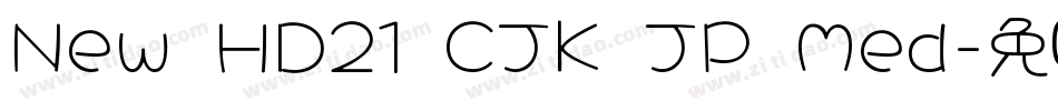 New HD21 CJK JP Med字体转换